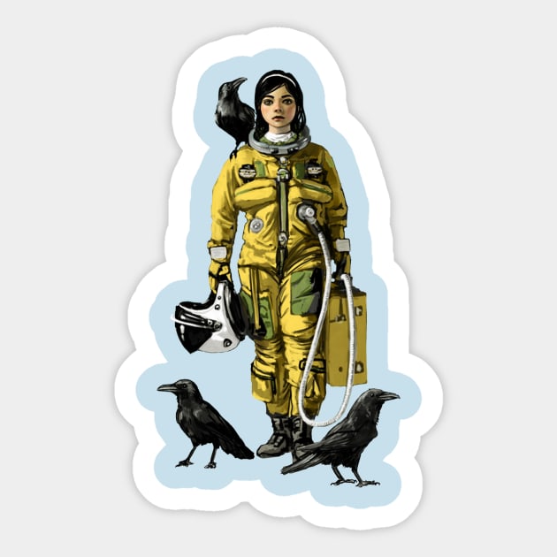 Blackbird Sticker by mattrileyart